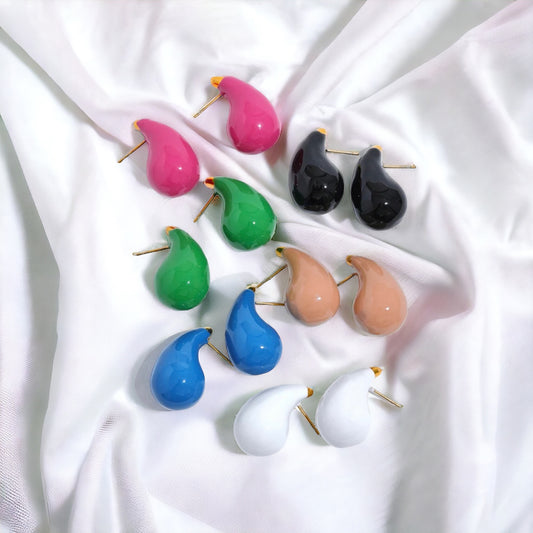 Drop color earrings (stud)