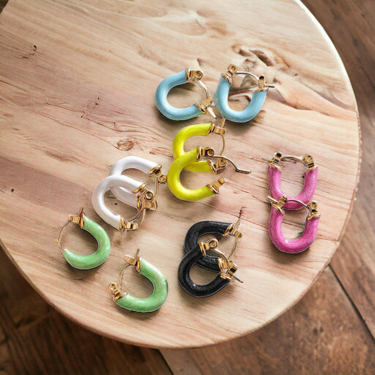 Small color earrings
