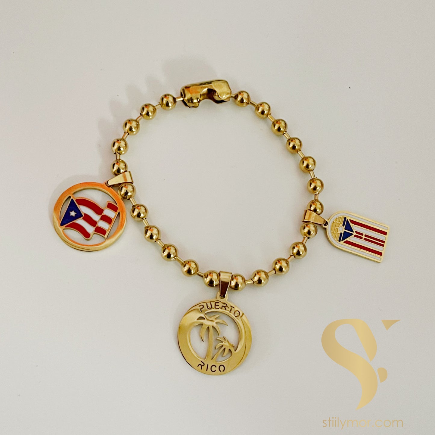 PR charms bracelet (gold)