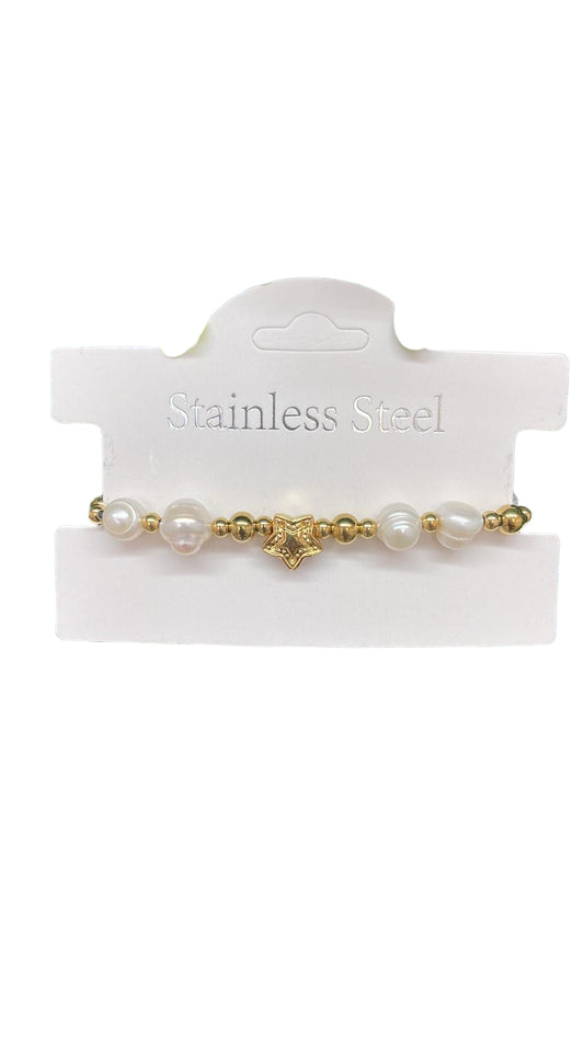 basic fresh pearls bracelet