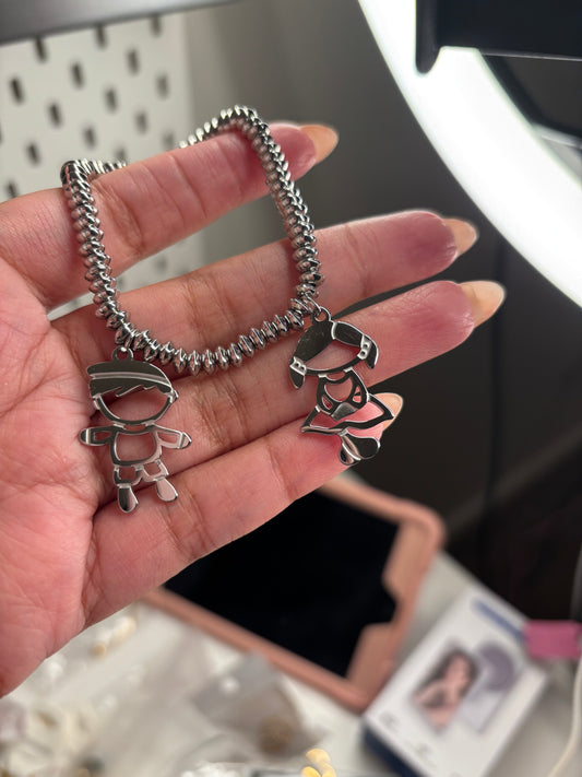 Pulsera de niños en plateado