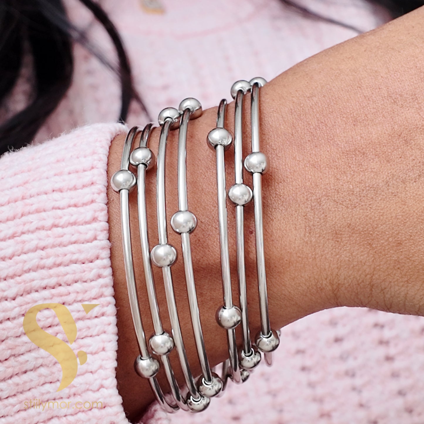 Semanario balines plateado