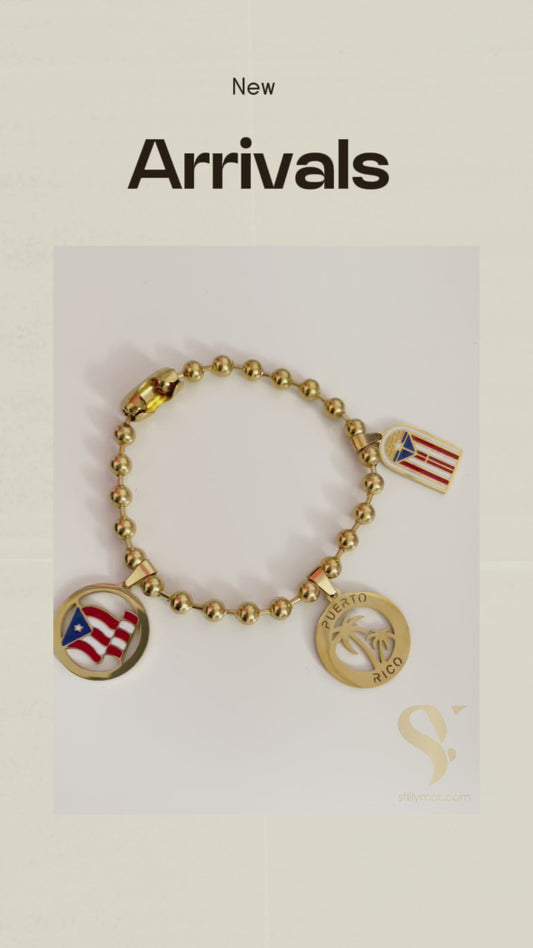 PR charms bracelet (gold)